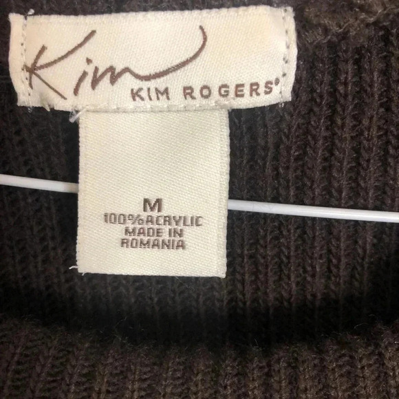 Kim Rogers sweater dress/ brown sz m - Picture 2 of 3